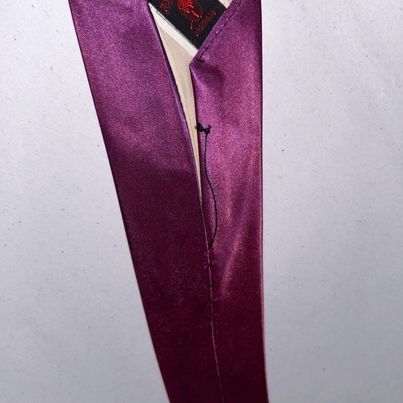 Vintage Handpainted Tie Resilient Of Haywood Shades Of Purples Grapes And Leaves - Picture 4 of 6